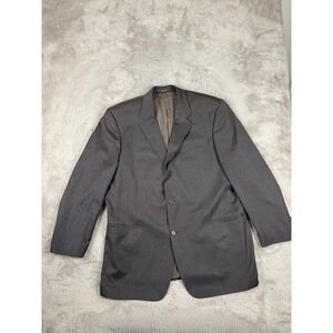 Hugo Boss‎ Virgin Wool Blazer Sport Coat Business Casual Gray 46R (see all pics)